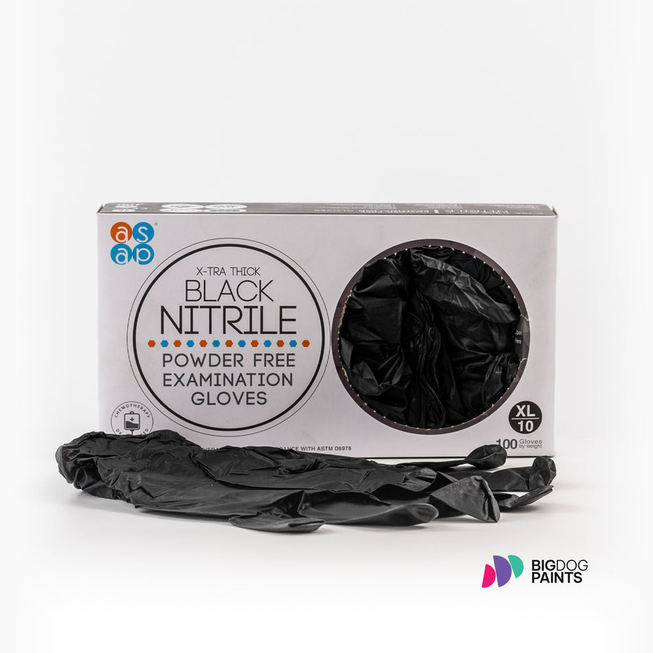 Disposable Nitrile Powder & Latex Free Gloves (Box of 100, Sizes: M, L, XL)